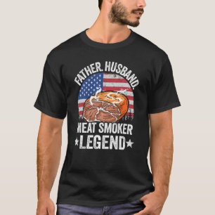 Mens Father Husband Meat Smoker Legend Brisket Dad T-Shirt