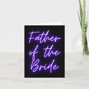 Mens father of the bride shirt matching wedding card