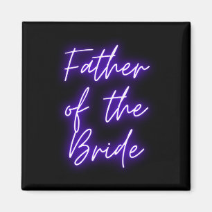 Mens father of the bride shirt matching wedding magnet