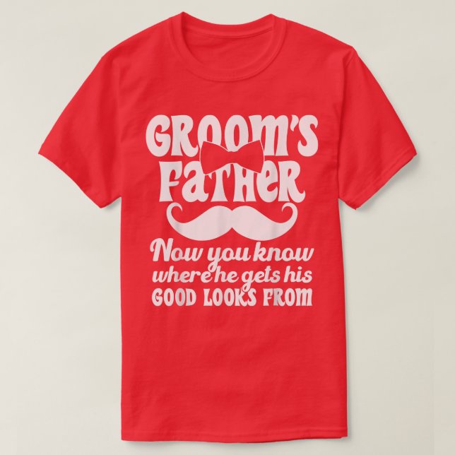 Mens Father of the Groom Wedding Costume Grooms Fa T-Shirt (Design Front)