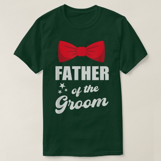 Mens Father of the Groom Wedding Married Bachelor  T-Shirt (Design Front)