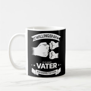 Mens Father Of Twins Twin Papa Baby Party Twin Coffee Mug