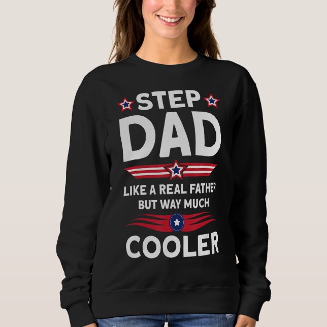 Mens Father´s Day Stepdad Bonus Daddy Sweatshirt (Front)