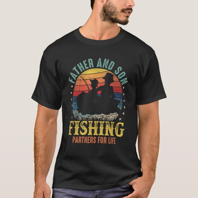 Mens Father Son Fishing Partner For Life Father s  T-Shirt (Front)