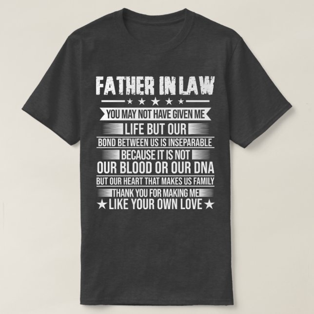 Mens Fatherinlaw our bond Fatherinlaw  T-Shirt (Design Front)