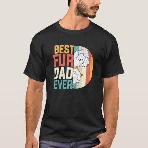 Mens Father's Day Best Fur Dad Ever Dog Cat Kitten T-Shirt