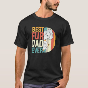Mens Father's Day Best Fur Dad Ever Dog Cat Kitten T-Shirt