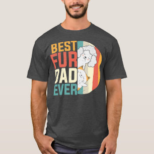 Mens Father's Day Best Fur Dad Ever Dog Cat T-Shirt