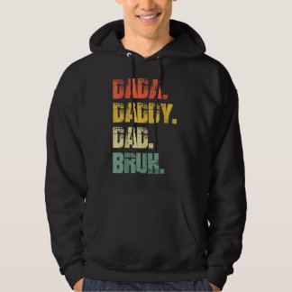 Mens Father's Day Dada Daddy Dad Bruh 1 Hoodie