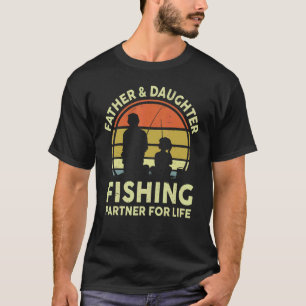 Mens Fathers Day Father & Daughter Fishing Partne T-Shirt