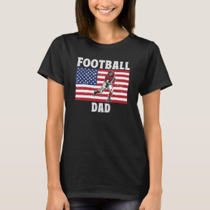 Mens Fathers Day Football Graphic Football Bonus D T-Shirt