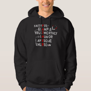 Mens Father's Day For Dad Daddy Awesome Nurse Pro Hoodie
