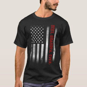 Mens Fathers Day  For Papa  Best Grandpa Ever Us F T-Shirt