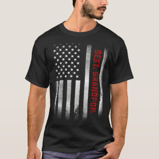 Mens Fathers Day  For Papa  Best Grandpop Ever Us  T-Shirt