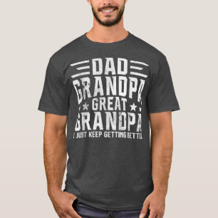 Mens Fathers Day from Grandkids  Dad Grandpa Great T-Shirt
