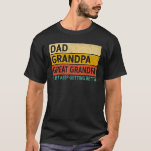 Mens Fathers Day from Grandkids Dad Grandpa Great T-Shirt