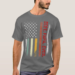 Mens Fathers Day Gift For Papa  Best Papa Ever US  T-Shirt
