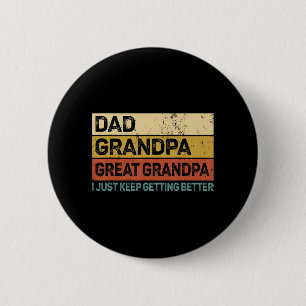 Mens Fathers Day Gift from Grandkids Dad Grandpa G 6 Cm Round Badge