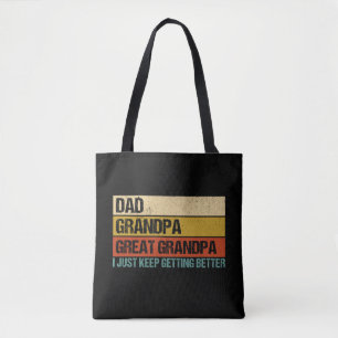 Mens Fathers Day Gift from Grandkids Dad Grandpa Tote Bag