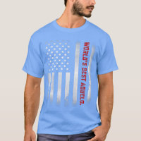 Mens Fathers Day Gift Tee World's Best Abuelo Eve
