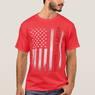 Mens Fathers Day Gift Tee  World's Best Grandad Ev