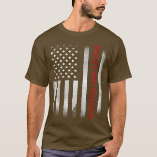 Mens Fathers Day Gift Tee World's Best Granddad E