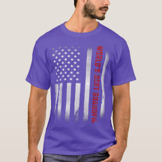Mens Fathers Day Gift Tee  World's Best Grandpa Ev