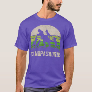 Mens Fathers Day Grandpa  Grandpasaurus Dinosaur 4 T-Shirt