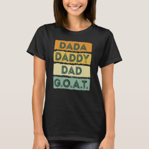 Mens Father's Day Greatest Dada Daddy Dad G O A Fa T-Shirt