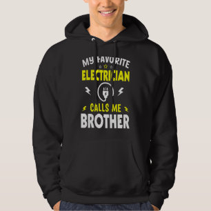 Mens Father's Day My Favourite Electrician Calls M Hoodie