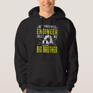Mens Father's Day My Favourite Engineer Calls Me B Hoodie