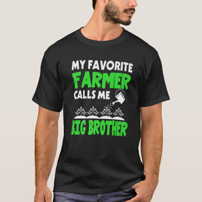Mens Father's Day My Favourite Farmer Calls Me Big T-Shirt (Front)