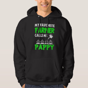 Mens Father's Day My Favourite Farmer Calls Me Pap Hoodie