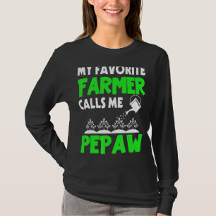 Mens Father's Day My Favourite Farmer Calls Me Pep T-Shirt