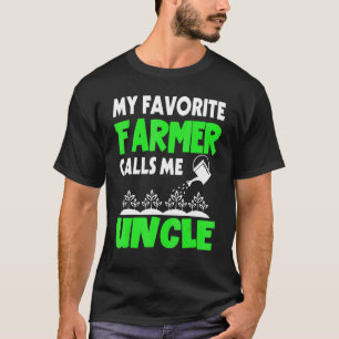 Mens Father's Day My Favourite Farmer Calls Me Unc T-Shirt