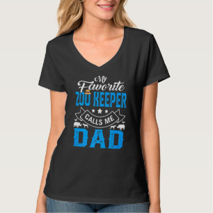 Mens Father's Day My Favourite Zoo Keeper Calls Me T-Shirt