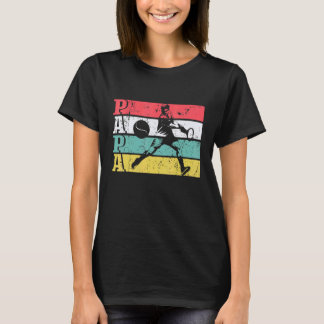 Mens Father's Day Papa Tennis Sportive Sportsman T-Shirt