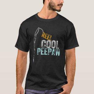 Mens Father's Day Reel Cool Peepaw Fish Peepaw T-Shirt