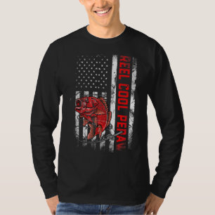 Mens Father's Day  Reel Cool Pepaw Fish American F T-Shirt