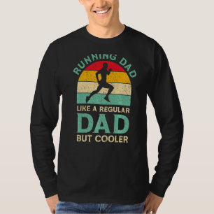 Mens Fathers Day Running Dad For Marathon Runner D T-Shirt