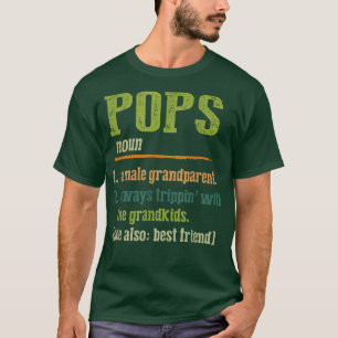 Mens Fathers Day Tee Funny Definition Of Pops Bes