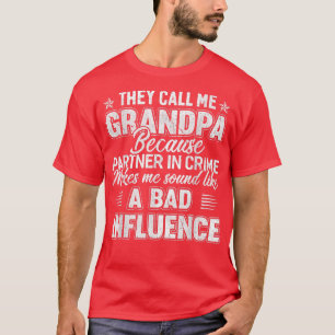 Mens Father's Day They Call Me Grandpa Grandfather T-Shirt