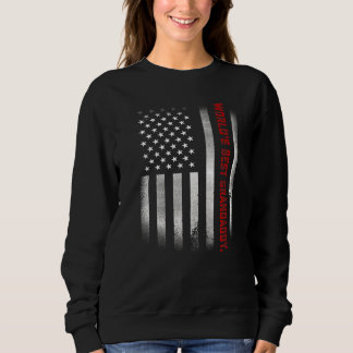 Mens Fathers Day   World's Best Grandaddy Ever Us  Sweatshirt