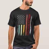 Mens Fathers Day   World's Best Papa Ever Us Flag