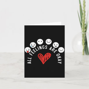 Mens feelings are awareness mental health card