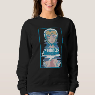Mens Femboy Vaporwave Aesthetic Femboy   Sweatshirt