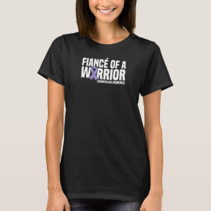 Mens Fiance Of A Warrior Fibromyalgia Awareness T-Shirt