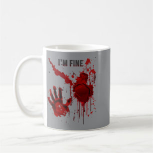 Mens Fine Bloody Shirt Blood Stained Horror Coffee Mug