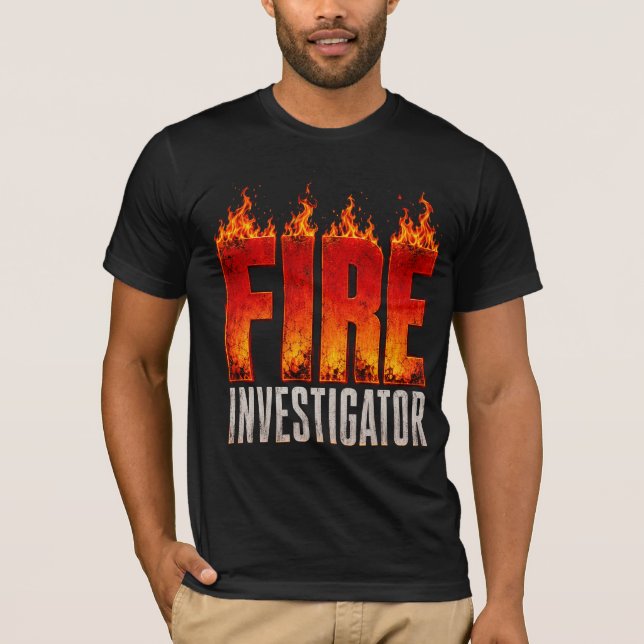 Mens Fire Marshal Fire Inspector Funny Firefighter T-Shirt (Front)