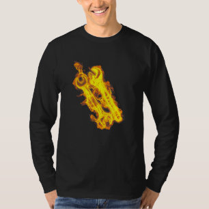 Mens Fire Wrench Flames Workshop Diesel Mechanic T-Shirt